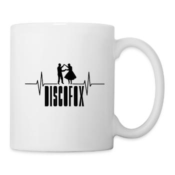 Discofox Herz Pulsschlag EKG - Tasse - Weiß - Rechts