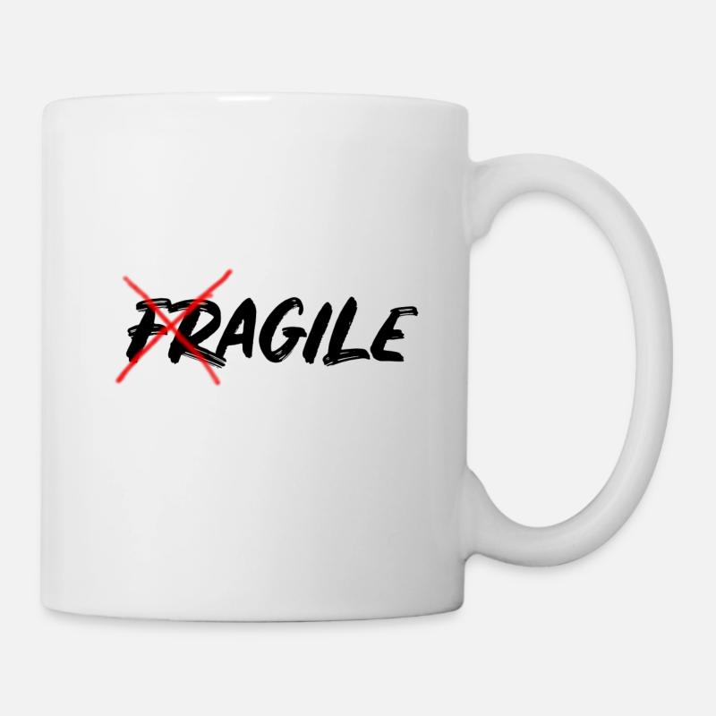 Fragile Agile - Tasse - Weiß