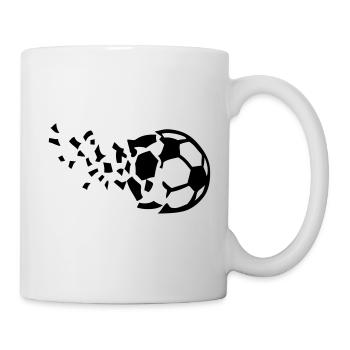 explosion ballon foot destructurer destruct - Mug blanc - blanc - Droite