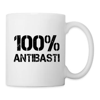 Ein Hundert Prozent Antibasti Protest Regierung - Tasse - Weiß - Rechts