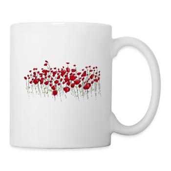 Poppy Poppy Poppy Flower Meadow - Mug - white - Right
