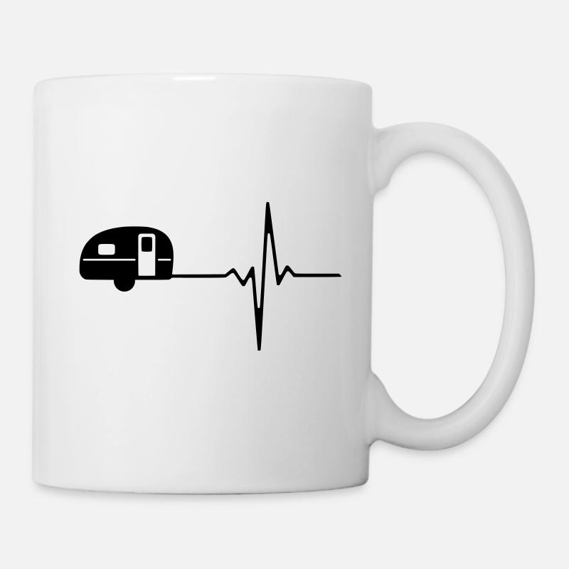 Camper Heartbeat - Mug - white