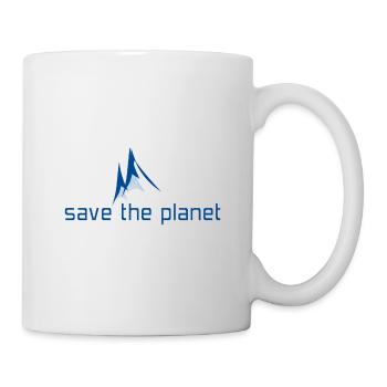 save the Planet - Tasse - Weiß - Rechts