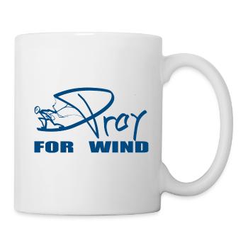 PRAY FOR WIND blue - Mug - white - Right