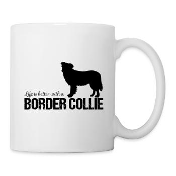 Border Collie Hund Geschenkidee - Tasse - Weiß - Rechts