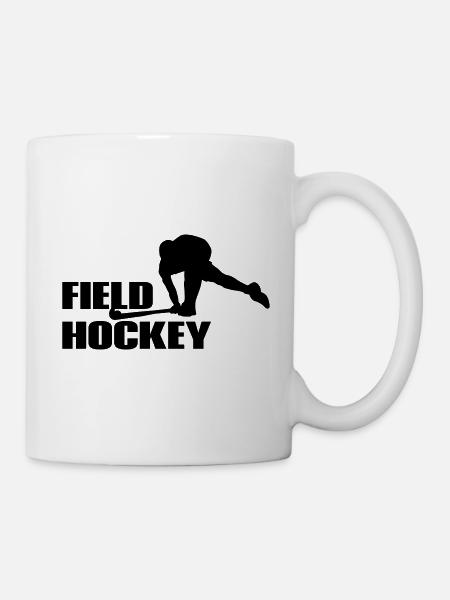 Hockey sur gazon, cadeau sportif - Mug blanc - blanc