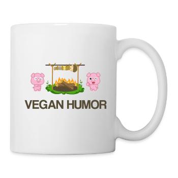 Vegan Humor Shirt · Funny pictures · Gift - Mug - white - Right