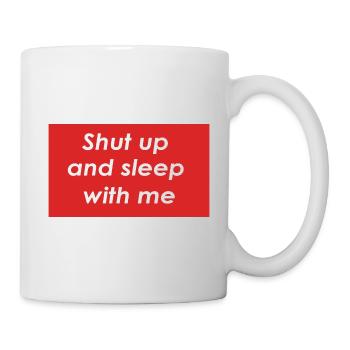 dormir avec moi - Mug blanc - blanc - Droite