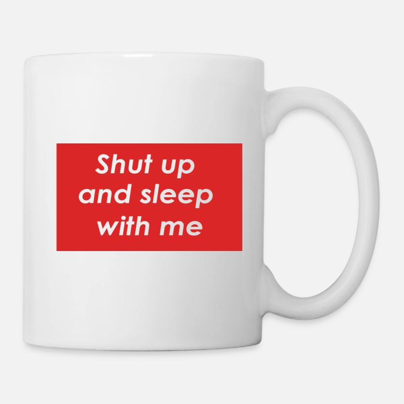 dormir avec moi - Mug blanc - blanc