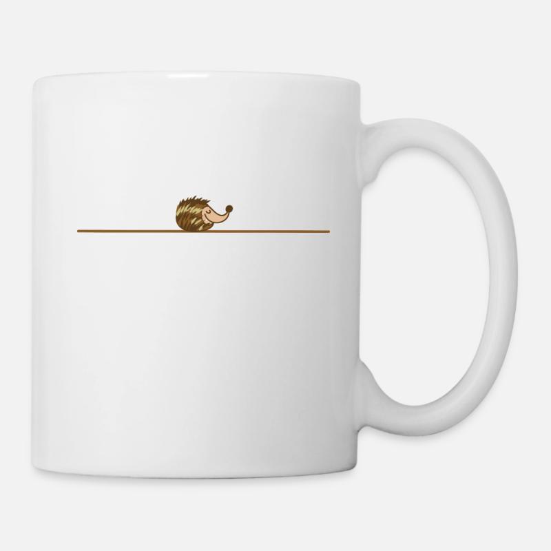 Hérisson dormant - Mug blanc - blanc