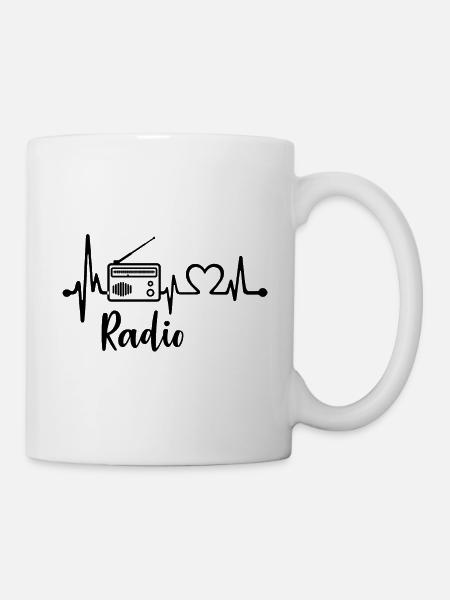 Radio-Herzschlag - Tasse - Weiß