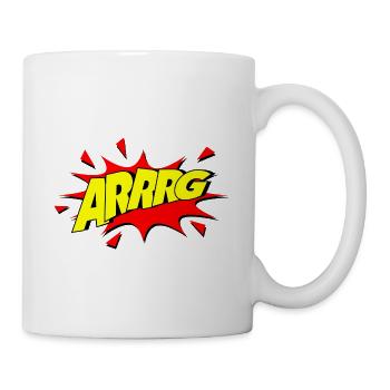 Arrg / wut / comic - Tasse - Weiß - Rechts