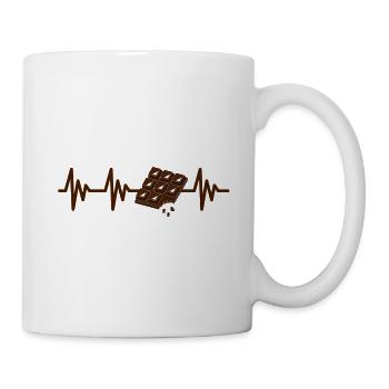 Battement de coeur au chocolat - Mug blanc - blanc - Droite