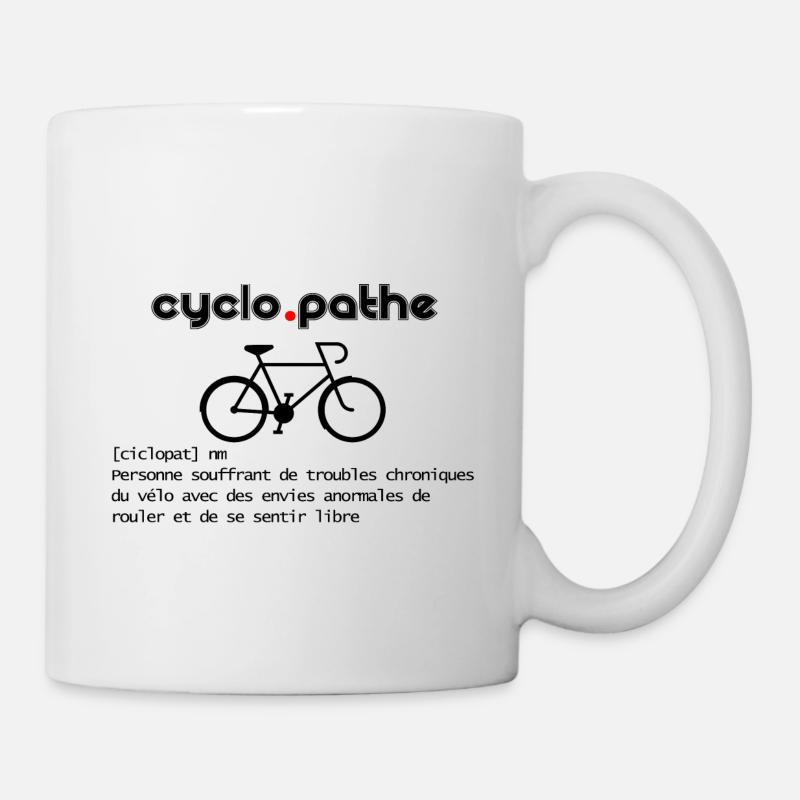 Cyclopathe - cadeau velo définition - Mug blanc - blanc
