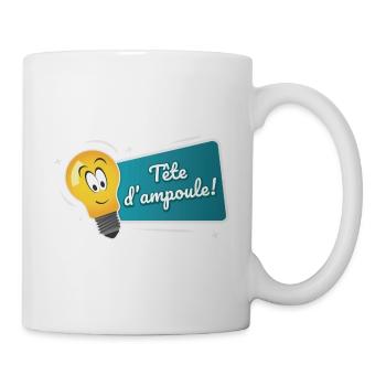 Tête d'ampoule - Mug blanc - blanc - Droite
