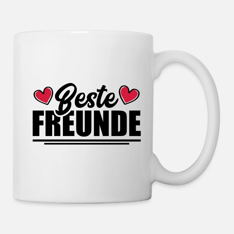 Beste Freunde Freundschaft - Tasse - Weiß