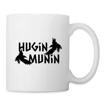 Hugin et Munin Corbeau d’Odin Proverbes cool - Mug blanc - blanc - Droite