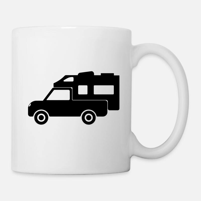 Pickup cabine de dévertichage Camper - Mug blanc - blanc