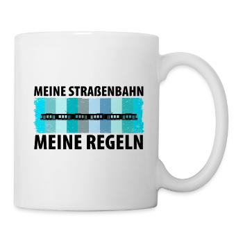 Straßenbahnfahrer Straßenbahn Stadtbahn Tram - Tasse - Weiß - Rechts