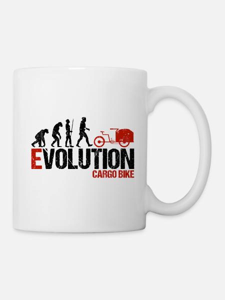 Lastenrad Lastenfahrrad Evolution - Tasse - Weiß