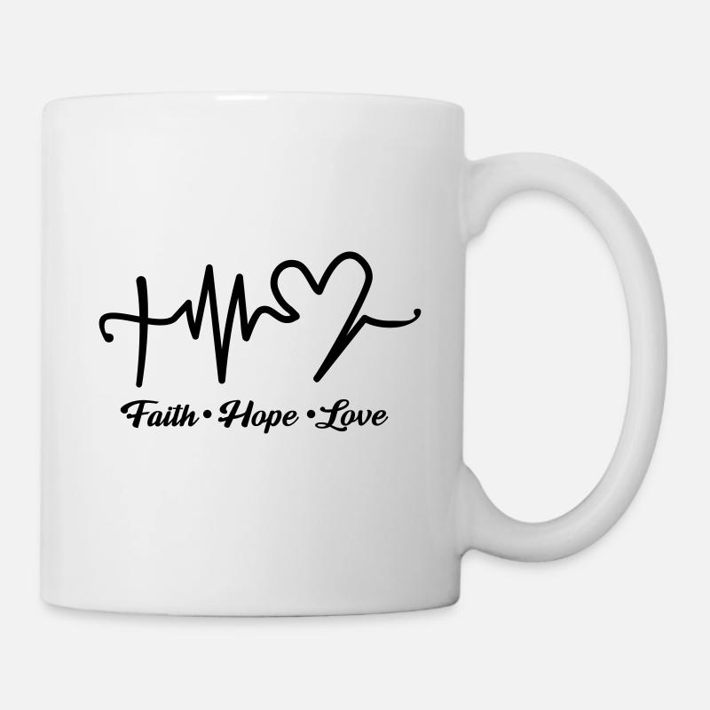 Faith Hope Love - Mug blanc - blanc