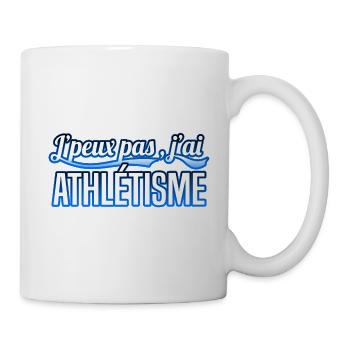 Athlétisme - j'peux pas , j'ai Athlétisme - Mug blanc - blanc - Droite