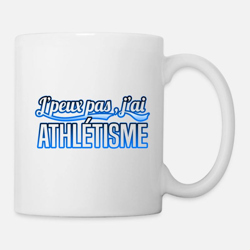 Athlétisme - j'peux pas , j'ai Athlétisme - Mug blanc - blanc