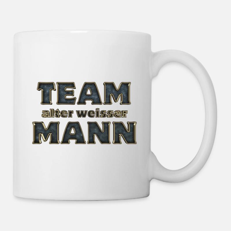 Team alter weisser Mann - Tasse - Weiß