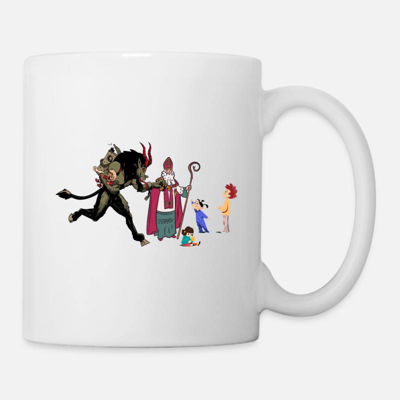Nikolaus Krampus - Tasse - Weiß