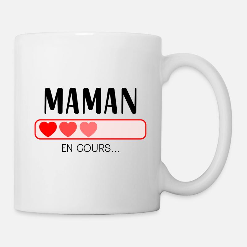 Maman en cours - Mug blanc - blanc