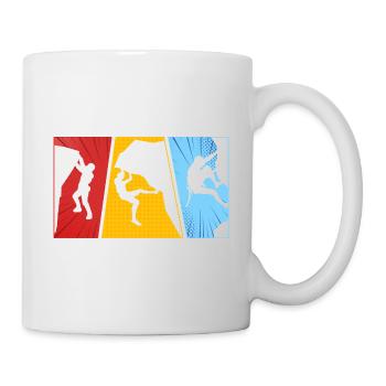 Vintage Bouldern - Tasse - Weiß - Rechts