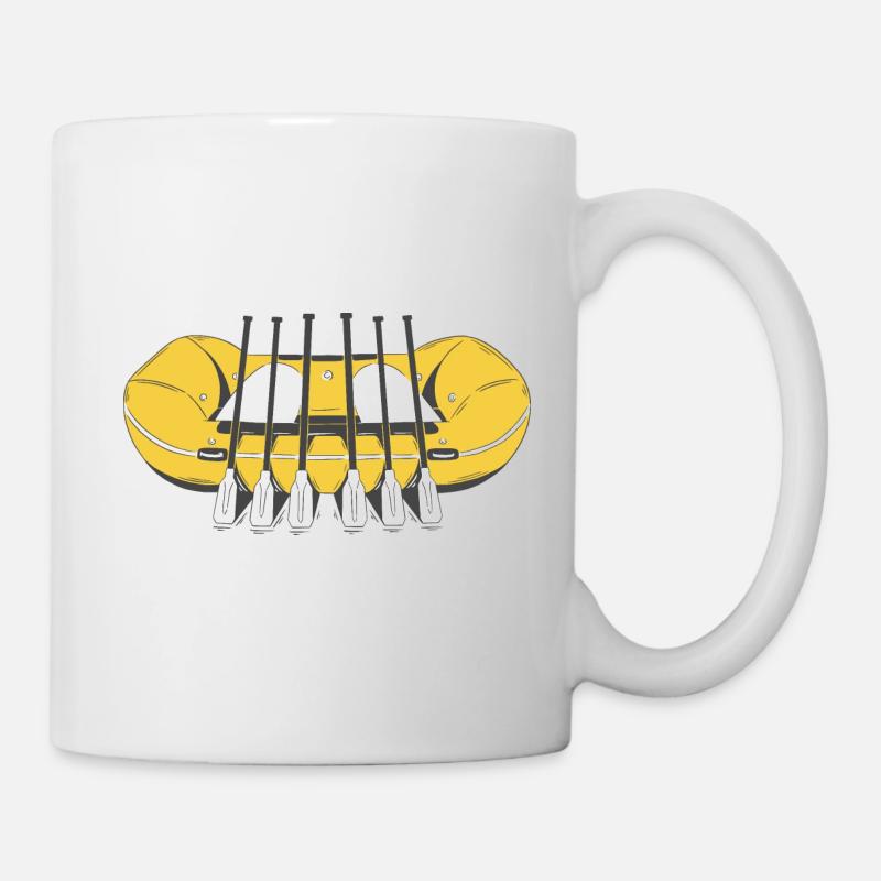 Rafting BoatIng Montagnes Eaux Vives Navigation de plaisance - Mug blanc - blanc