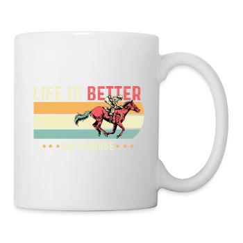Better on horse rider poison - Mug - white - Right