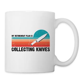 Ruhestand Plan Messer Sammeln Messersammler - Tasse - Weiß - Rechts