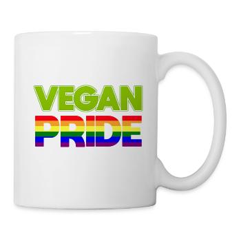 Vegan Vegetarian LGBT Gay Lesbian I Gift - Mug - white - Right