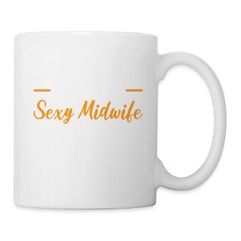 Un cadeau de sage-femme sexy à la mode - Mug blanc - blanc - Droite