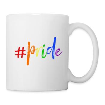 LGBT Rainbow Gay Pride Homo Lesbian Gay - Mug - white - Right