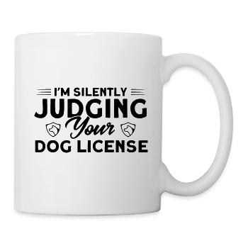 Animal inspector strays catch gift - Mug - white - Right