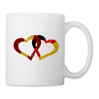 Amour espagnol allemand - Mug blanc - blanc - Droite