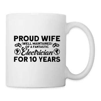 Rose Wedding Proud Wife Well Maintained Gift - Mug - white - Right