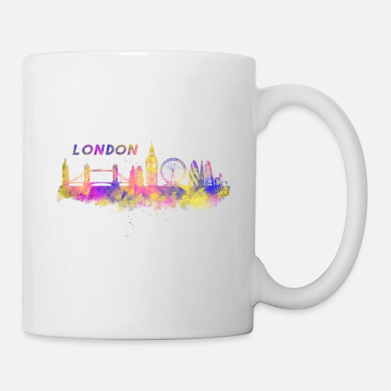 Skyline Londres en Angleterre - Mug blanc - blanc