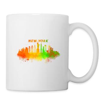 Skyline New York in den USA - Tasse - Weiß - Rechts