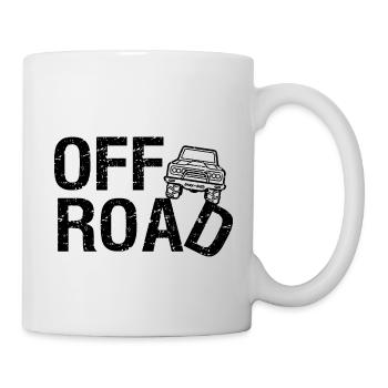 Offroad T-shirt 4x4 - Dark & Dirty - Mug blanc - blanc - Droite