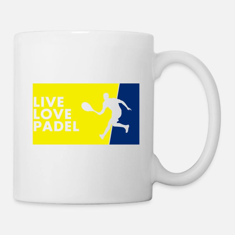 Padel - Cadeau pour joueur de padel - Mug blanc - blanc