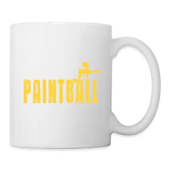 I Love For Paintball Retro Vintage Baller T-Shirt - Tasse - Weiß - Rechts