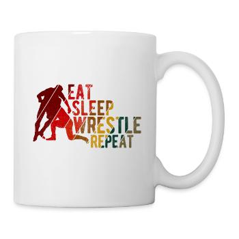 Grappling Martial Arts Wrestling - Tasse - Weiß - Rechts