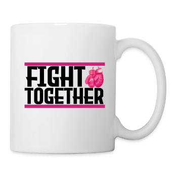 fight together. combattre ensemble, cancer. - Mug blanc - blanc - Droite
