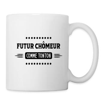 Idée de cadeau pour futur chômeur - Mug blanc - blanc - Droite