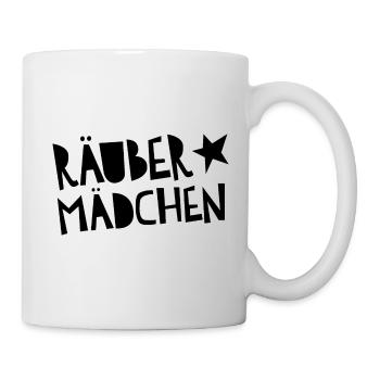 Räuber mädchen - Tasse - Weiß - Rechts