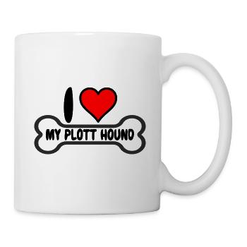 Plott Hound Plotthound Mom i love my - Mug - white - Right